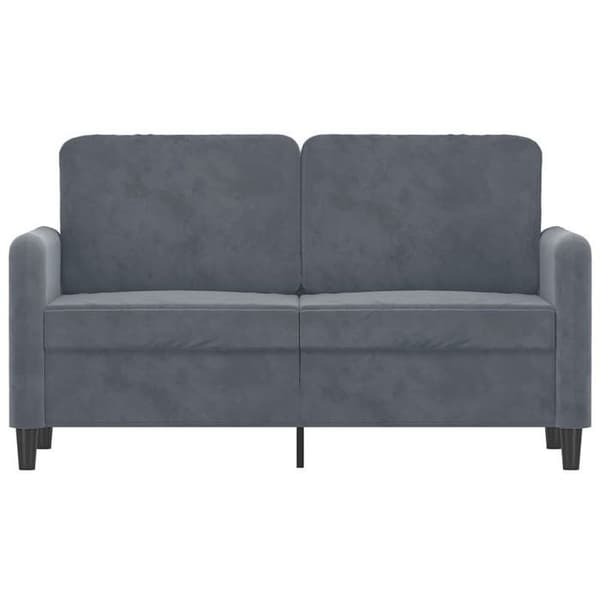 Maison Exclusive - Tummanharmaa 2-paikkainen sohva 120 cm Sametti