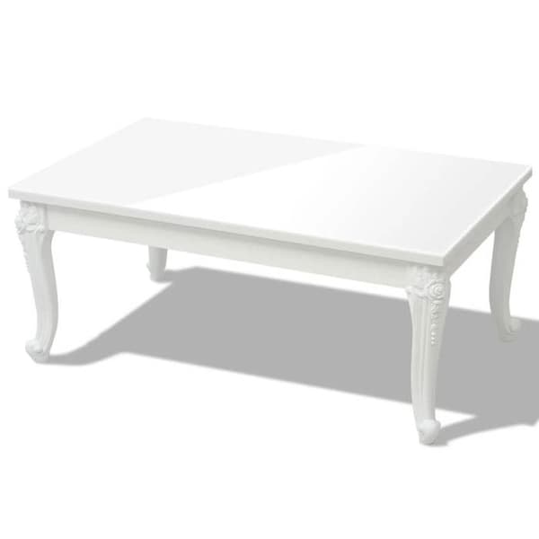 Maison Exclusive - Soffbord 100x60x42 cm Vit blank Strålande vit