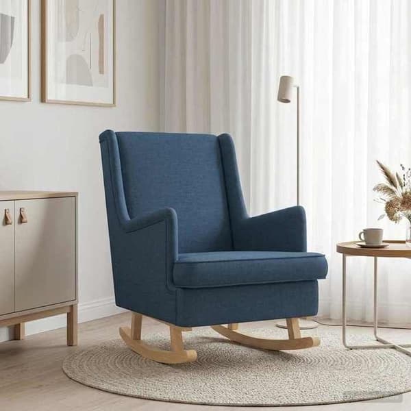 Maison Exclusive - Sininen keinutuoli 62 x 80 x 85 cm kangas