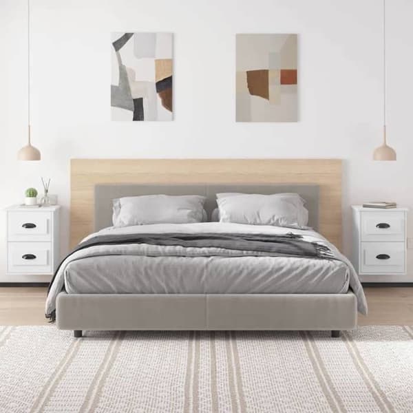 Maison Exclusive - Väggmonterade sängbord 2 st vit 41,5x36x53 cm Vit