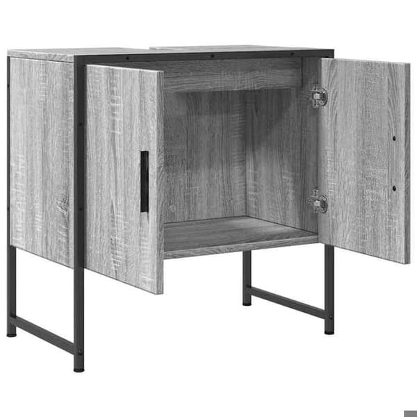Maison Exclusive - Badeværelsesvaskeskab Sonoma grå 60x33x60 cm