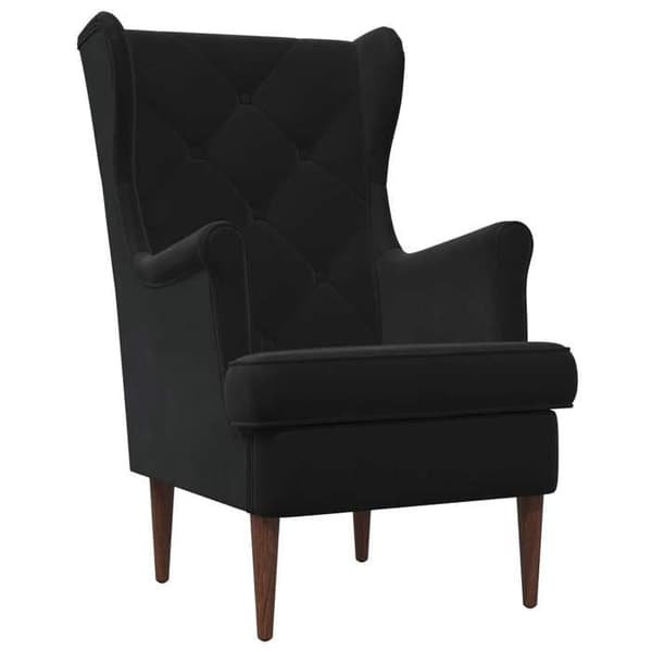 Maison Exclusive - Musta Samettituoli Svart