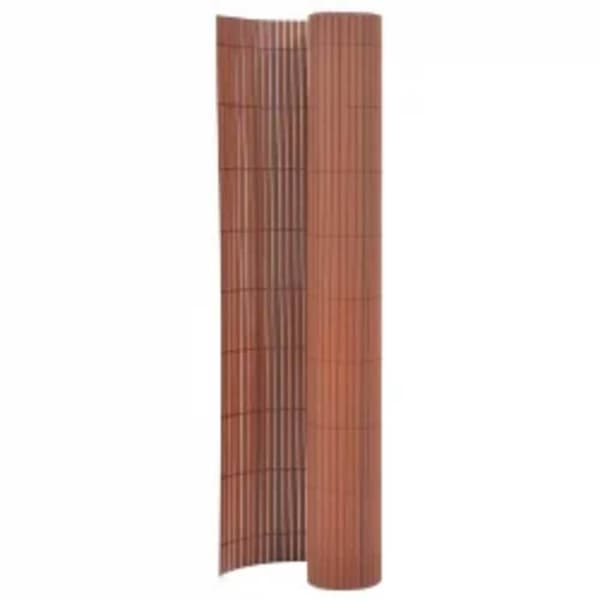 Maison Exclusive - Dobbelt-sidet havehegn 90x400 cm Brun brun