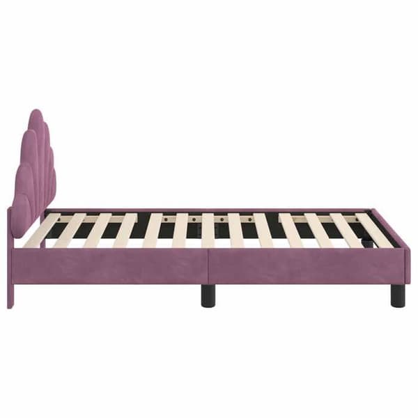 Maison Exclusive - Sengestel til børn med hovedgærde Lilla 80 x 160 cm Lila