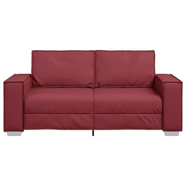 Soffa för två - MAISON EXCLUSIVE - Maison Exclusive - Bordeaux - 180 cm - Konstläder Bordeaux