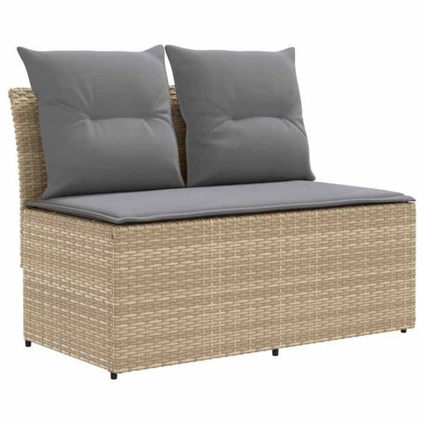 Maison Exclusive - 2 Personers Midter Sofa til Haven med Hævebord