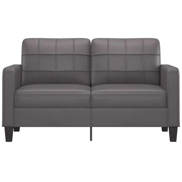 Maison Exclusive - 2-personers sofa Grå 140 cm Syntetisk læder