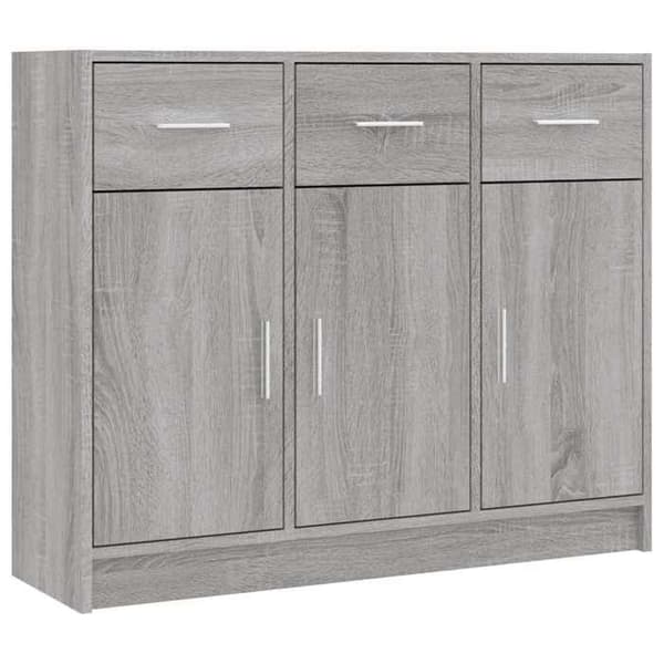 Maison Exclusive - Buffé Sonoma Grå 91x28x75 cm Ingenjörsträ