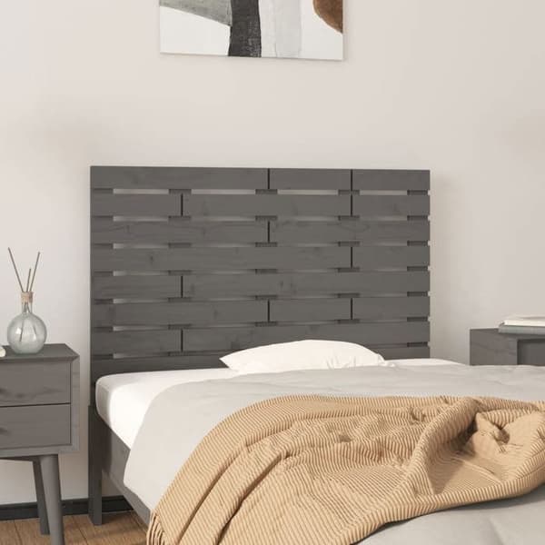 Seinäpatja - MAISON EXCLUSIVE - Klassinen - Massiivipuu - Harmaa - 106x3x63 cm Grå