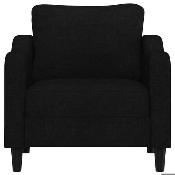 Maison Exclusive - Musta nojatuoli 60 cm kangasta