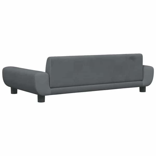 Maison Exclusive - Mörkgrå hundsäng 100x54x33 cm sammet mörkgrå