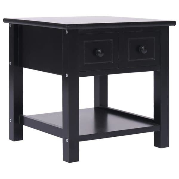 Sideborde - Maison Exclusive - Sort - 40x40x40 cm - 2 skuffer Svart
