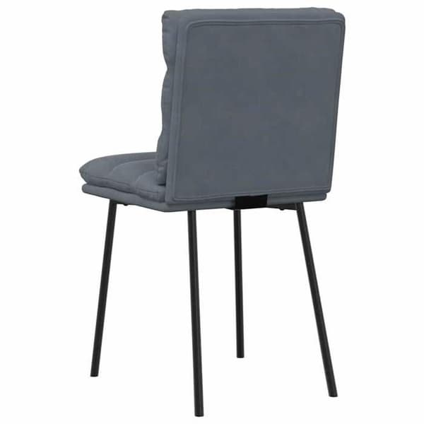 Maison Exclusive - Matstolar set om 4 Mörkgrå Sammet