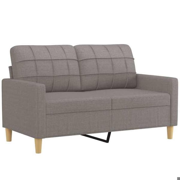 Maison Exclusive - Soffa 2-sits Taupe 120 cm Tyg