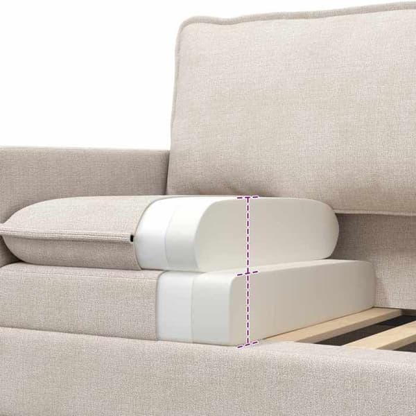 Maison Exclusive - Sæt af 2 sofaer Creme Polyester