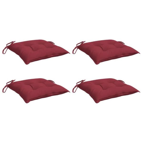 Maison Exclusive - Palettkuddar set om 4 vinröda 50x50x7 cm