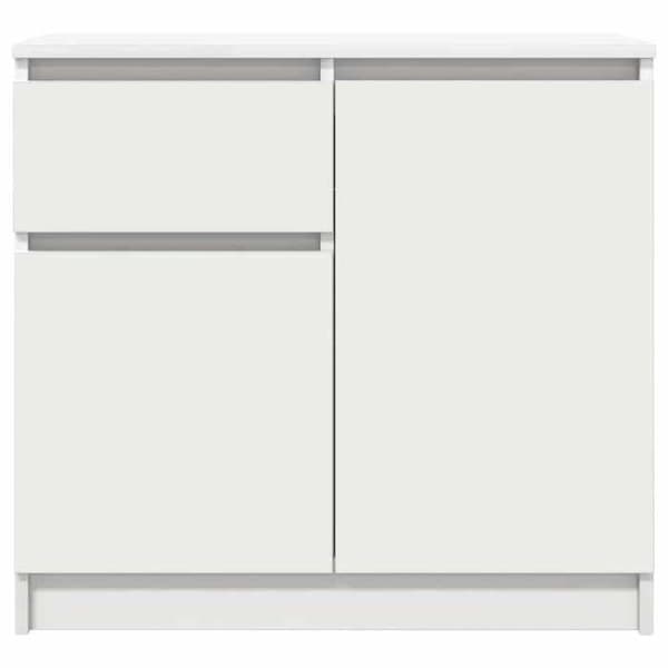 Maison Exclusive - Buffé med låda vit 71x35x65 cm ingenjörsträ Vit