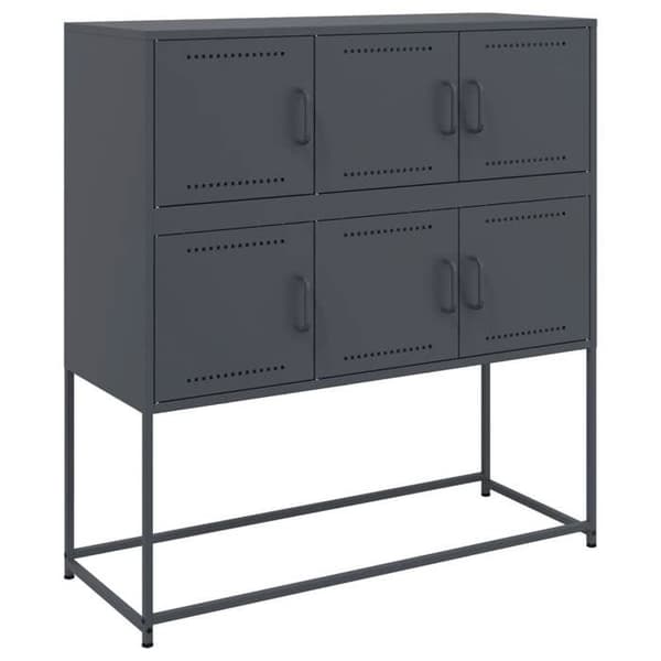 Maison Exclusive - Buffet antracit 100,5x39x107 cm stål antracit
