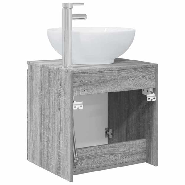 Exklusiv möbel - Väggmonterad handfat Vanity Sonoma grå 49,5 x 44,5 x 65 cm Sonoma grå