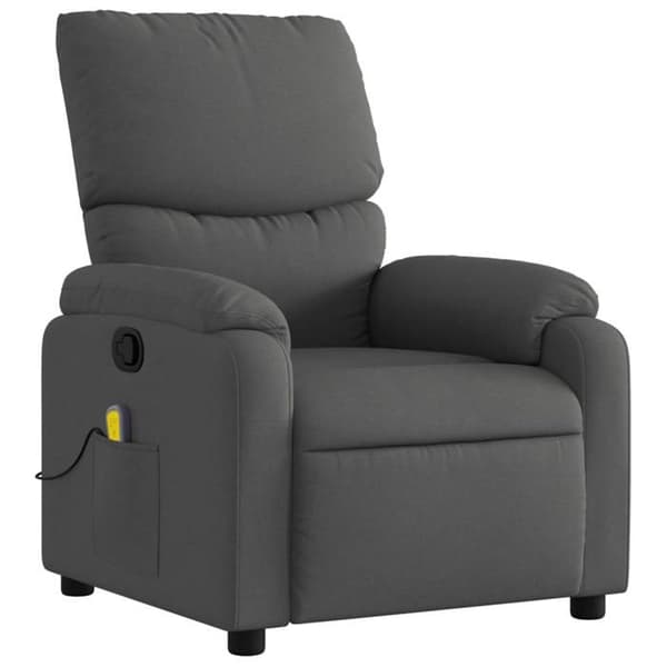 Maison Exclusive - Grått tyg massagestol med lutning Mörkgrå