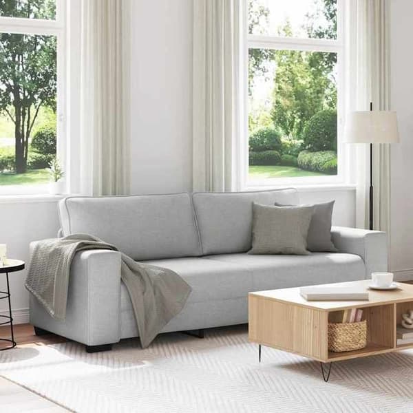 Maison Exclusive - Sofa 3 pladser Grå sky 220x77x82 cm stof