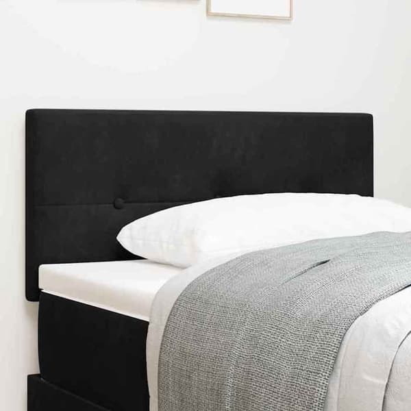 Hovedgærde - MAISON EXCLUSIVE - Maison Exclusive - Sort - Velour - 80 cm Svart