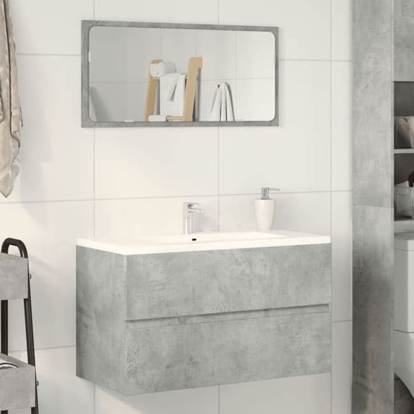 Maison Exclusive - Vaskeskab Grå beton 90x38,5x45 cm Agglomereret