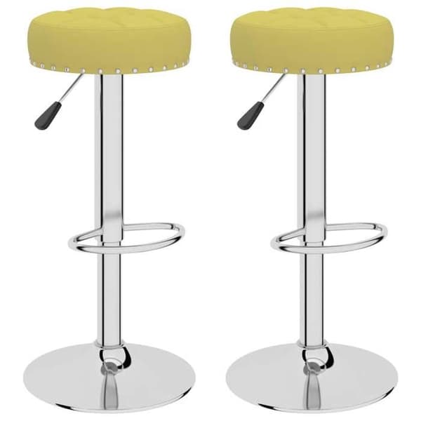 Maison Exclusive - Barstolar set om 2 grön tyg