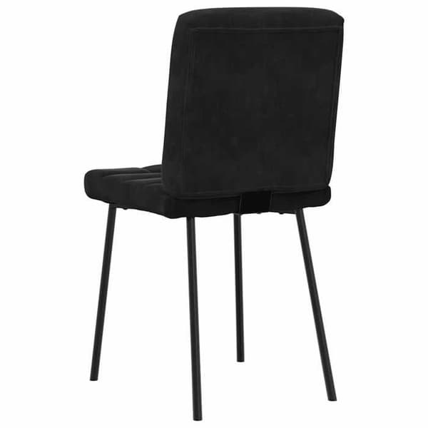 Maison Exclusive - 4 mustan samettisen ruokatuolin setti