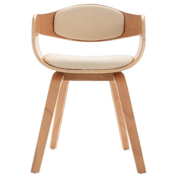 Maison Exclusive - Matstolar set om 6 böjd trä och konstläder