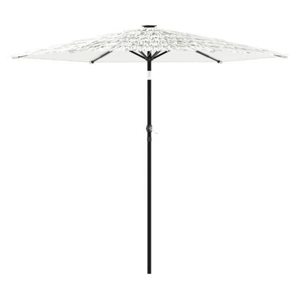 Maison Exclusive - Trädgårdsparasol med vit stång 268x268x226 cm Vit