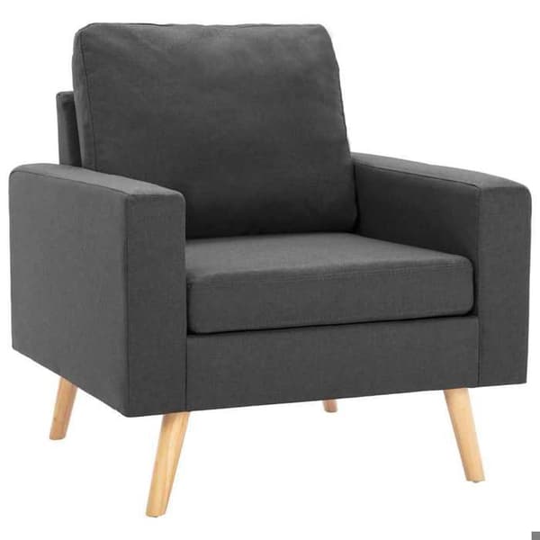 Maison Exclusive - Mørkegrå stofstol Mörkgrå