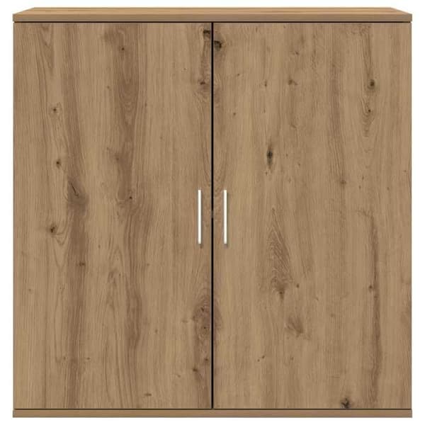 Buffet - EKSKLUSIVT HUS - Håndlavet eg - Ingeniørtræ - 79x38x80 cm - 2 døre