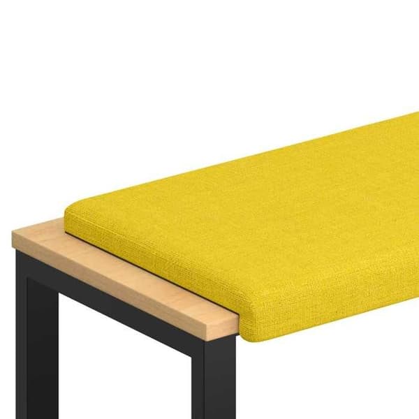 Maison Exclusive - Penkkityyny Vaaleankeltainen Korkeus 35 cm
