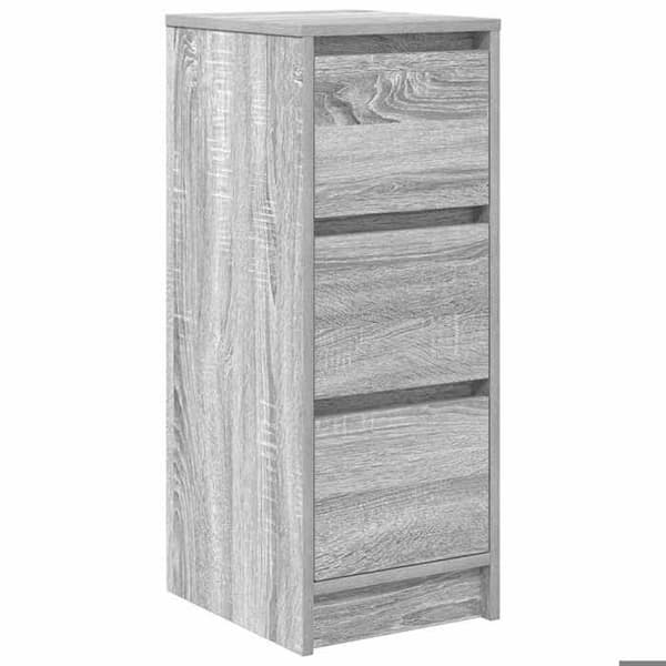 Maison Exclusive - Buffet sonoma grå 29,5x34x76 cm ingeniørtræ