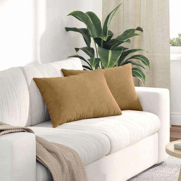 Maison Exclusive - Soffkuddar 2 st Brun 60 x 40 cm