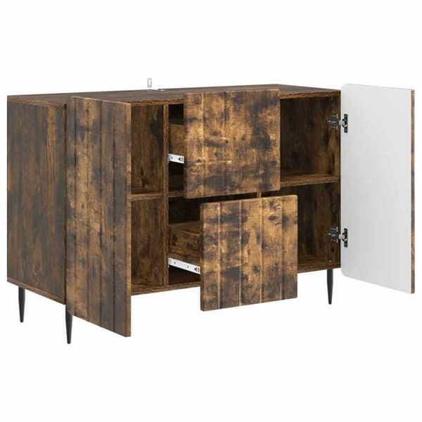 Maison Exclusive - Buffet Røget Eg 89 x 34,5 x 62 cm Ingeniørtræ