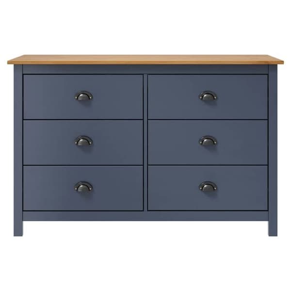 Maison Exclusive - Buffé Hill Grå 125x40x80 cm Massivt furu Grå