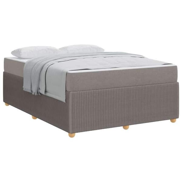 Maison Exclusive - Sängram Taupe 140 x 200 cm tyg