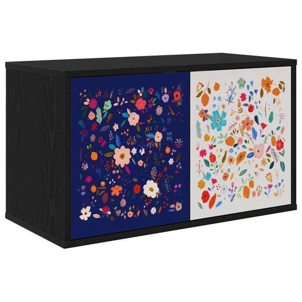 Maison Exclusive - Væghængt TV-møbel MAINZ 69 x 33 x 40 cm Sort eg