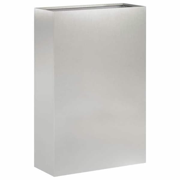 Jardinière - MAISON EXCLUSIVE - Cache-pot 40 x 20 x 75 cm - Stål - Sølv - Sæt af 2 Silver