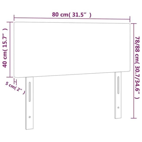 Maison Exclusive - LED-päätymustalla 80x5x78/88 cm sametti Svart