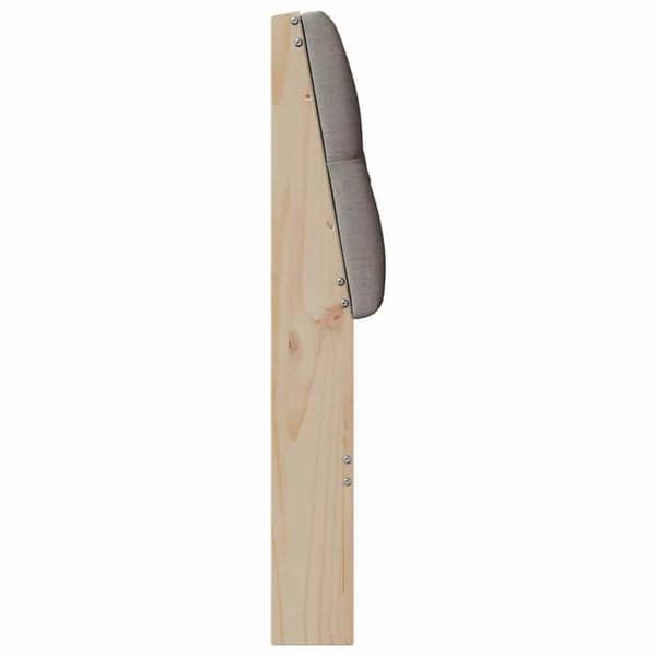 Maison Exclusive - Klädd sänggavel Taupe 180 cm Massivt trä Mol