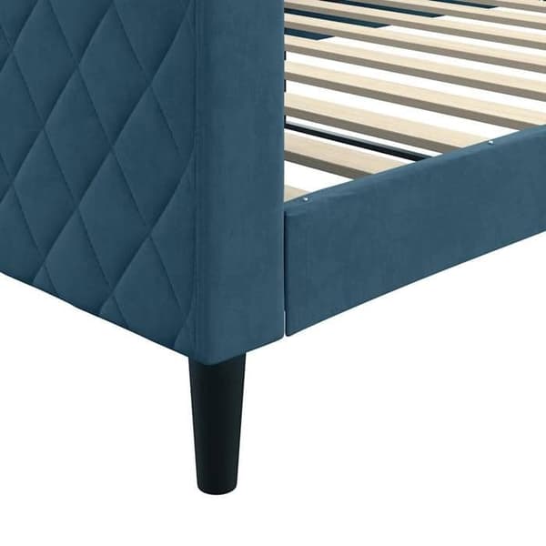 Maison Exclusive - Sängsoffa utan madrass blå 100x200 cm sammet Blå