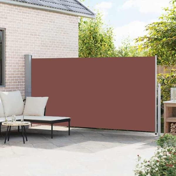 Maison Exclusive - Fällbart sidotak 160 x 500 cm Brun