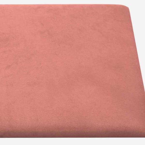 Maison Exclusive - Väggsänggavel 12 pc Rosa Sammet