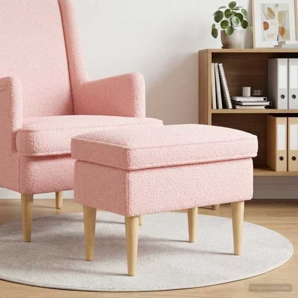Maison Exclusive - Ruusupuffi 55 x 35 x 41 cm Bouclé