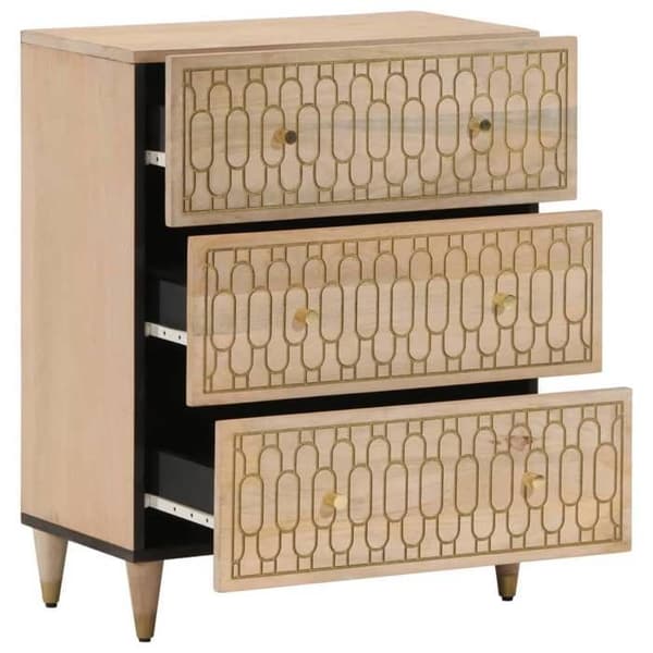 Maison Exclusive - Side skabe 2 stk 60x33x75 cm massiv mangotræ