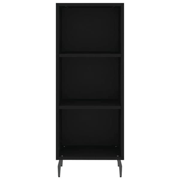 Maison Exclusive - Buffé svart 34,5x32,5x90 cm ingenjörsträ
