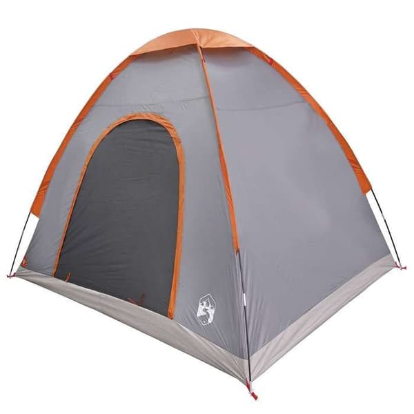 Maison Exclusive - Campingtelt til 2 personer Grå og orange